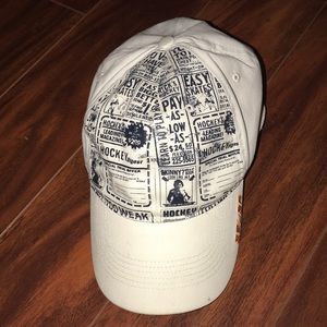 White Bauer hockey hat